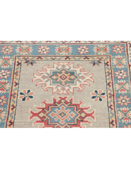 Rug Kazak Afghanistan 64x90 Grey Beige Light Bl