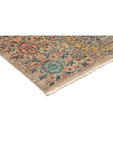Rug Mamlouk Pakistan 81x125 Beige Brown Teal Bl