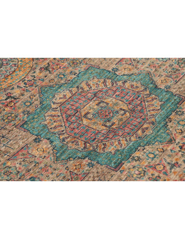 Rug Mamlouk Pakistan 81x125 Beige Brown Teal Bl