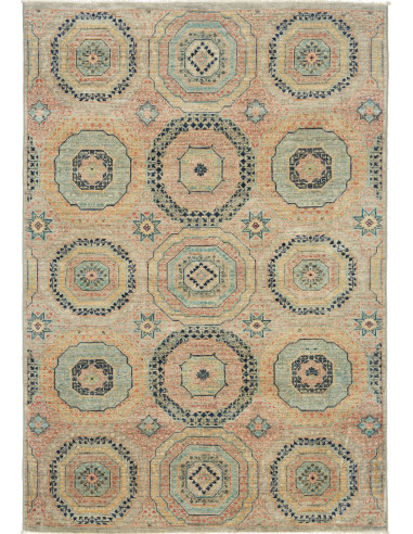 Tappeto Mamlouk Pakistan 123x179 Grigio Beige C