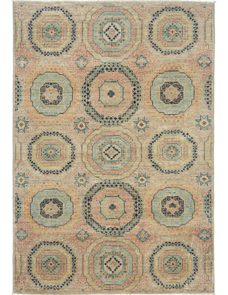 Tappeto Mamlouk Pakistan 123x179 Grigio Beige C