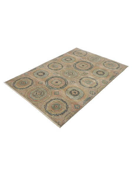 Tappeto Mamlouk Pakistan 123x179 Grigio Beige C