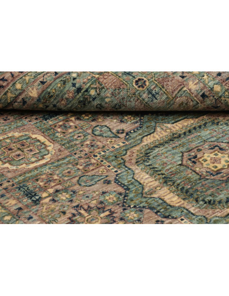 Rug Mamlouk Pakistan 127x183 Teal Beige Rosy Oc