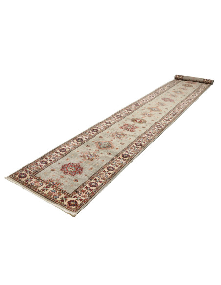 Tappeto Kazak Fine Pakistan 82x576 Verde Salvia