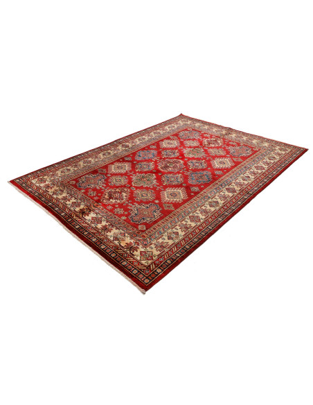 Tappeto Kazak Fine Pakistan 180x250 Rosso Borde