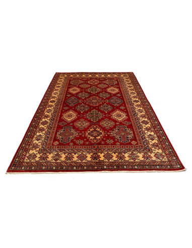 Tappeto Kazak Fine Pakistan 180x250 Rosso Borde