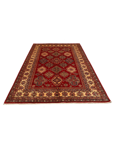 Tappeto Kazak Fine Pakistan 180x250 Rosso Borde