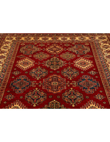 Tappeto Kazak Fine Pakistan 180x250 Rosso Borde