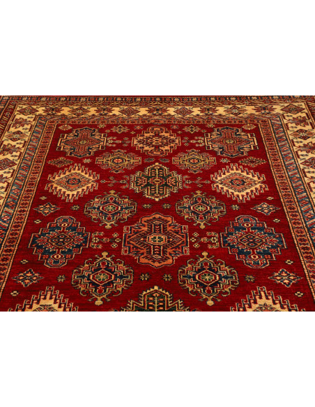 Tappeto Kazak Fine Pakistan 180x250 Rosso Borde