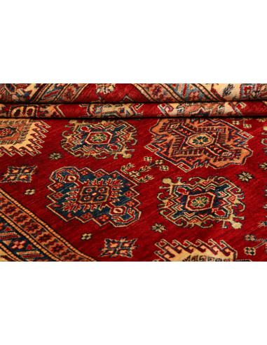 Tappeto Kazak Fine Pakistan 180x250 Rosso Borde