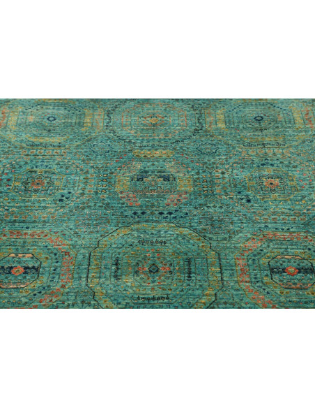 Rug Mamlouk Pakistan 124x189 Turquoise Gold Ora