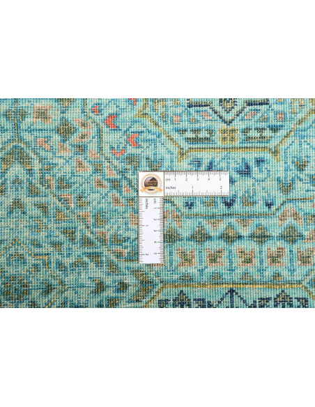 Rug Mamlouk Pakistan 124x189 Turquoise Gold Ora