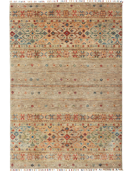Tappeto Rubin Pakistan 125x184 Beige Ruggine Te
