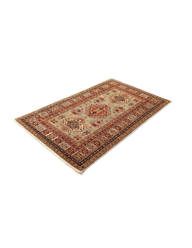 Rug Kazak Fine Pakistan 100x155 Sage Green Burg