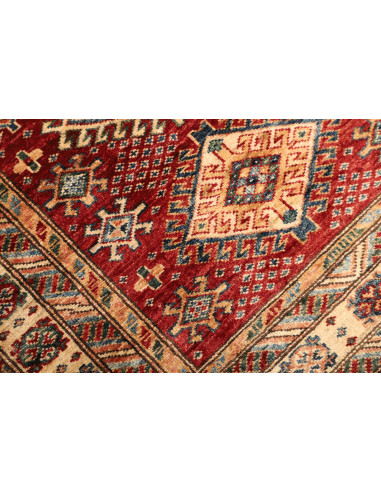 Rug Kazak Fine Pakistan 94x152 Burgundy Red Ivo