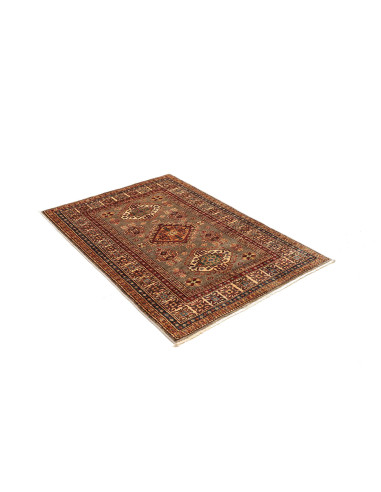 Tappeto Kazak Fine Pakistan 100x147 Marrone Tau