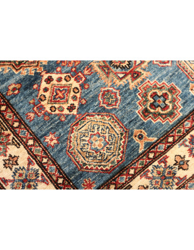 Tappeto Kazak Fine Pakistan 96x147 Blu Rosso Cr