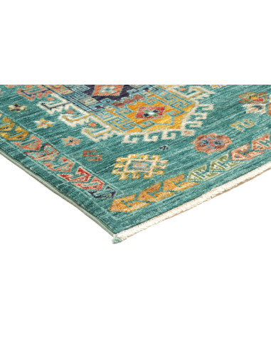 Rug Tribal Pakistan 126x189 Turquoise Red Orang
