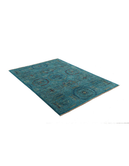 Tappeto Mamlouk Pakistan 123x178 Turchese Blu