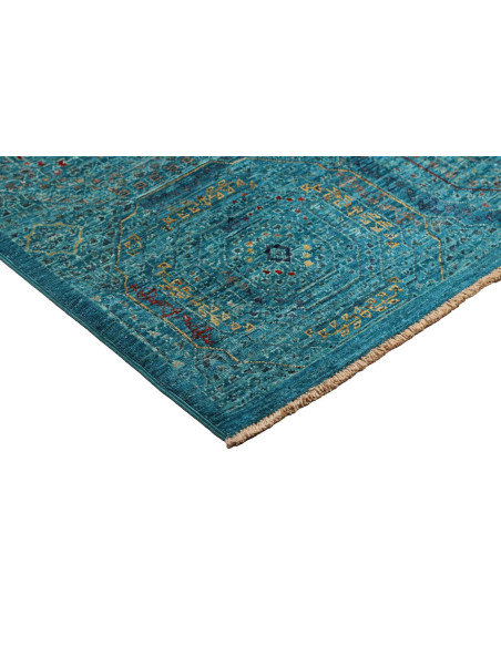 Tappeto Mamlouk Pakistan 123x178 Turchese Blu