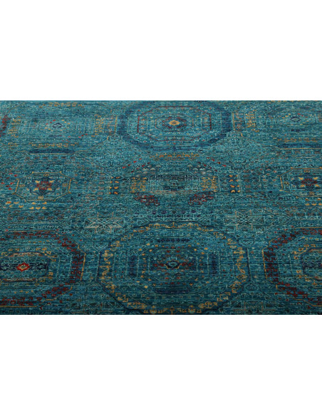 Tappeto Mamlouk Pakistan 123x178 Turchese Blu