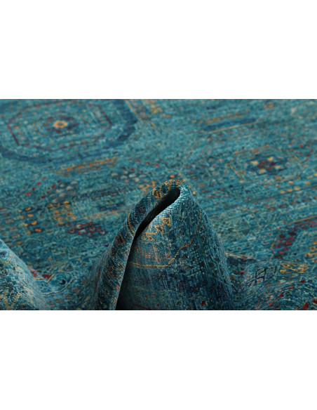 Tappeto Mamlouk Pakistan 123x178 Turchese Blu