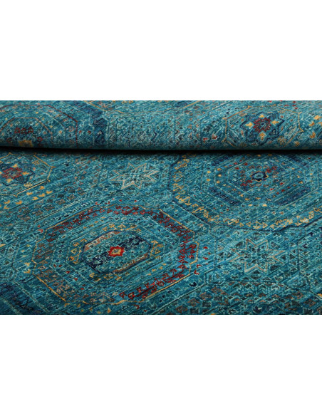 Tappeto Mamlouk Pakistan 123x178 Turchese Blu
