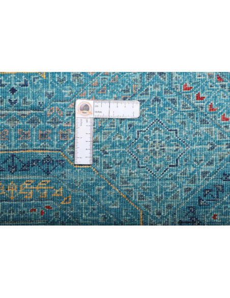 Tappeto Mamlouk Pakistan 123x178 Turchese Blu