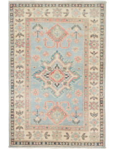 Tappeto Kazak Afghanistan 82x122 Azzurro Tenue