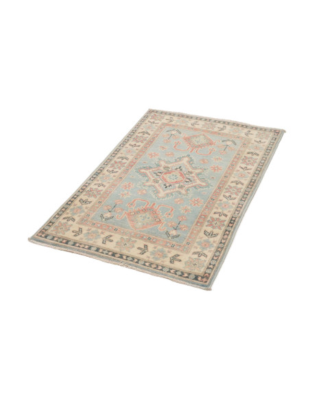 Tappeto Kazak Afghanistan 82x122 Azzurro Tenue