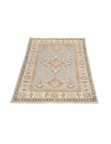 Tappeto Kazak Afghanistan 82x122 Azzurro Tenue