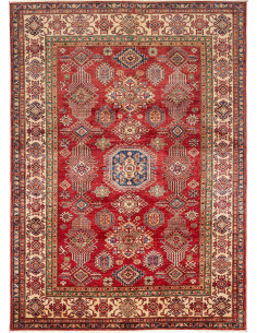Tappeto Kazak Fine Pakistan 182x253 Rosso Borde