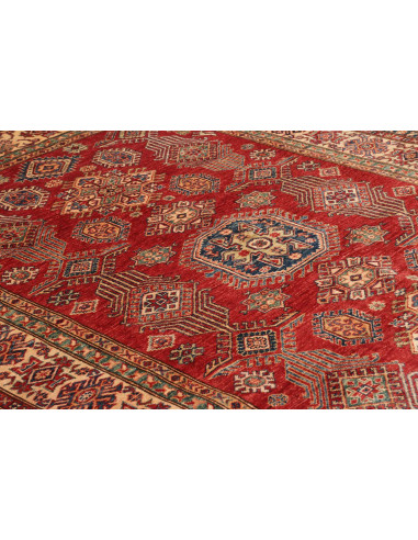 Tappeto Kazak Fine Pakistan 182x253 Rosso Borde