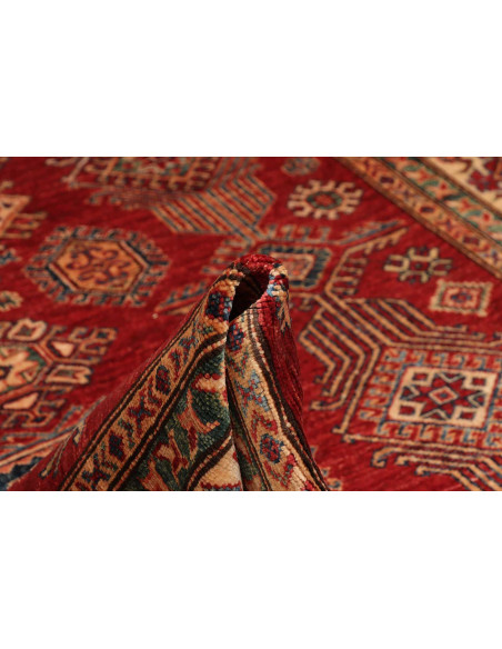 Tappeto Kazak Fine Pakistan 182x253 Rosso Borde