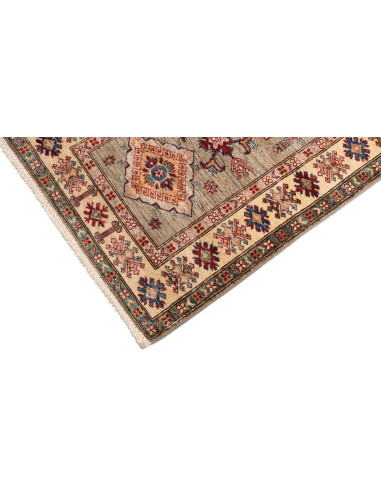 Tappeto Kazak Fine Pakistan 80x259 Beige Grigio