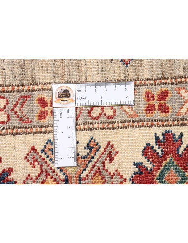 Tappeto Kazak Fine Pakistan 80x259 Beige Grigio