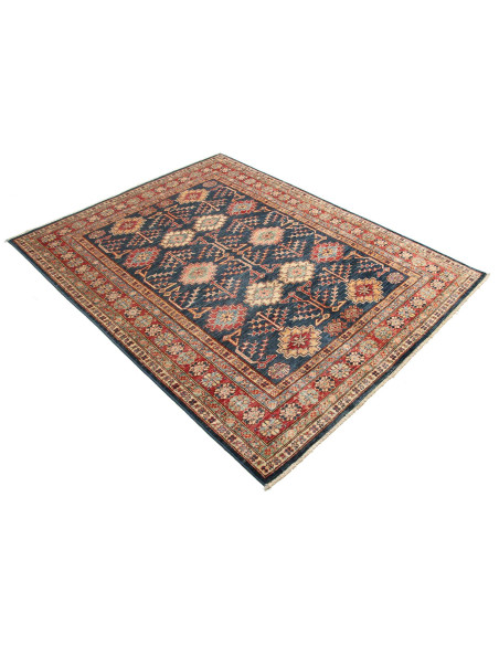 Rug Kazak Fine Pakistan 153x198 Deep Blue Rusty