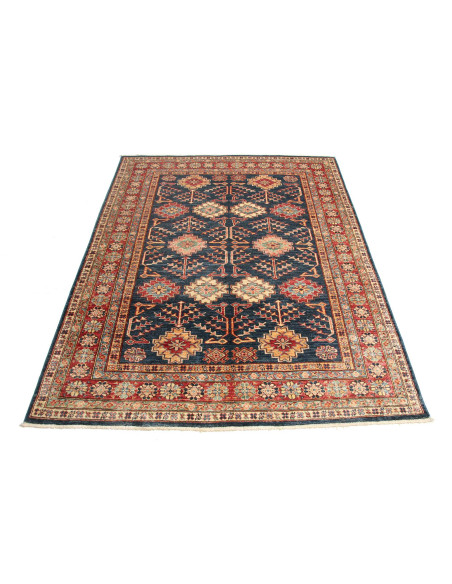 Rug Kazak Fine Pakistan 153x198 Deep Blue Rusty
