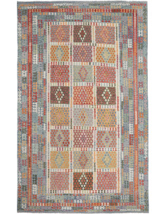 Tappeto Kilim Afghanistan 307x495 Blu Celeste A