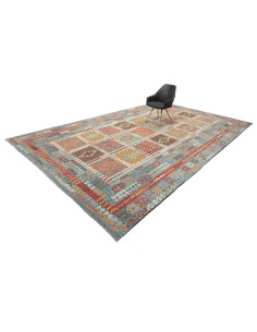 Tappeto Kilim Afghanistan 307x495 Blu Celeste A 2