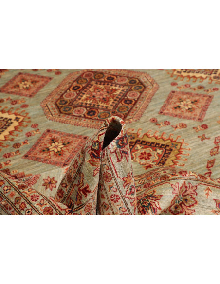 Rug Kazak Fine Pakistan 250x310 Sage Green Terr