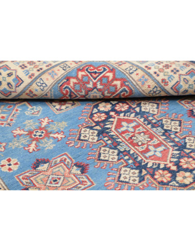 Rug Kazak Afghanistan 122x179 Sky Blue Terracot