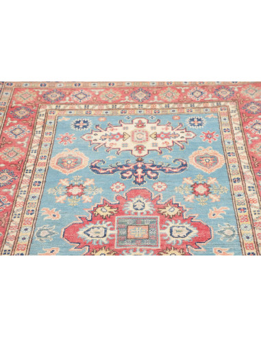 Rug Kazak Afghanistan 121x178 Turquoise Coral D