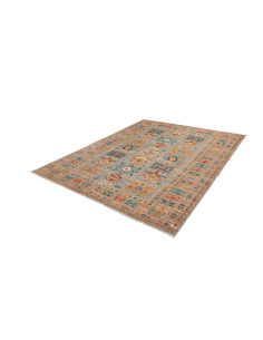 Tappeto Kazak Fine Pakistan 207x249 Blu Grigio 2