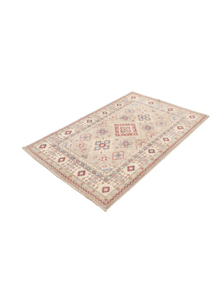 Rug Kazak Afghanistan 103x153 Grey Green Red Bl