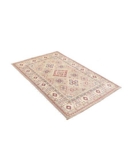 Rug Kazak Afghanistan 103x153 Grey Green Red Bl