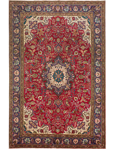 Tabriz 200x303 Cm Tabriz, Persia, Hand-carded Wool warp:
