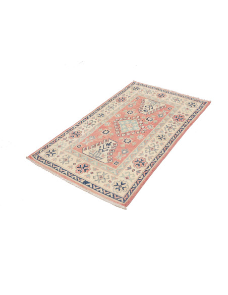 Tappeto Kazak Afghanistan 79x131 Corallo Tenue