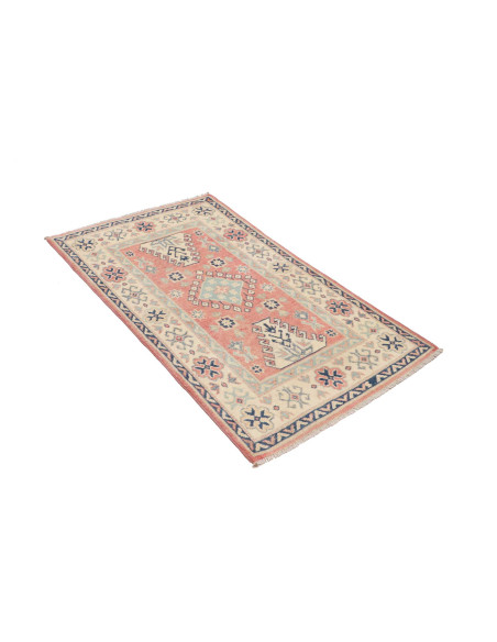 Tappeto Kazak Afghanistan 79x131 Corallo Tenue