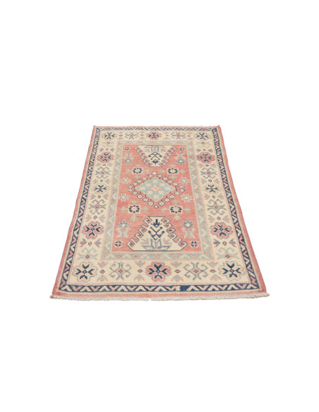 Tappeto Kazak Afghanistan 79x131 Corallo Tenue